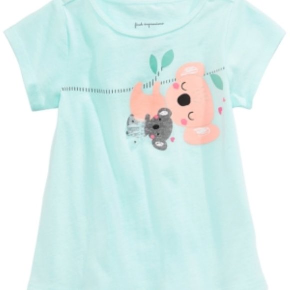3/$25 First Impressions Crew Neck T-Shirt. Green with Koala graphic. NWT - Picture 1 of 3